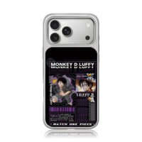 Monkey D Luffy One Piece anime art iPhone 17 Pro Max Electroplated Silver Case1