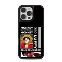 Monkey D Luffy OP Gomu Gomu no Mi iPhone 16 Pro Max Black Case