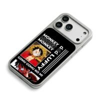 Monkey D Luffy OP Gomu Gomu no Mi iPhone 17 Pro Max Electroplated Silver Case2