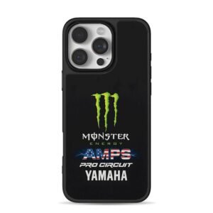 Monster AMPS Pro Circuit Yamaha Phone Case for iPhone 11-17 & Samsung Galaxy S24-S26