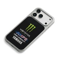 Monster AMPS Pro Circuit Yamaha iPhone 17 Pro Max Electroplated Silver Case2