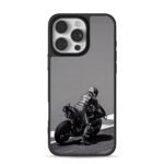 Monster Ducati racer on race track iPhone 16 Pro Max Black Case