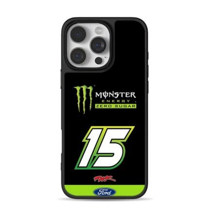 Monster Energy Ford 15 racing iPhone 16 Pro Max Black Case