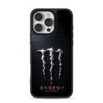 Monster Energy metallic claw logo iPhone 16 Pro Max Black Case
