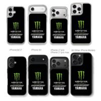 Monster Energy Pro Circuit Yamaha Chris Brown Phone Case Black Electroplated Silver For Iphone 11 To 17