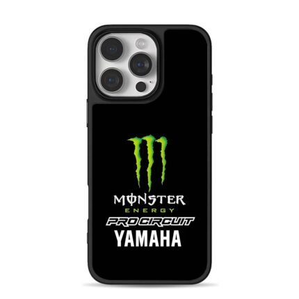 Monster Energy Pro Circuit Yamaha iPhone 16 Pro Max Black Case