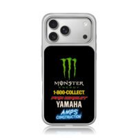 Monster Energy Yamaha Pro Circuit iPhone 17 Pro Max Electroplated Silver Case1