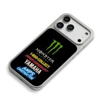 Monster Energy Yamaha Pro Circuit iPhone 17 Pro Max Electroplated Silver Case2