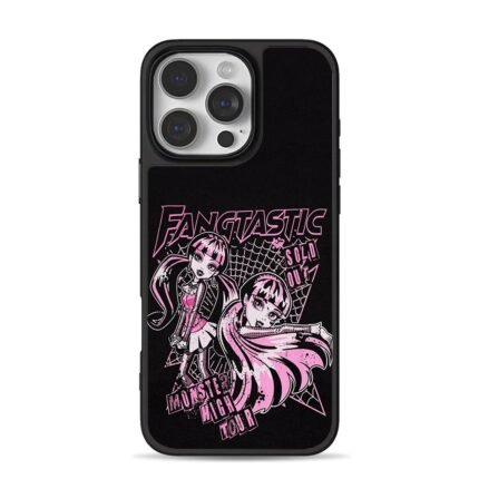Monster High Draculaura fangtastic iPhone 16 Pro Max Black Case