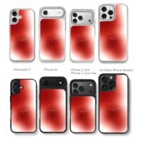 Monza F1 track 16 red gradient Chris Brown Phone Case Black Electroplated Silver For Iphone 11 To 17