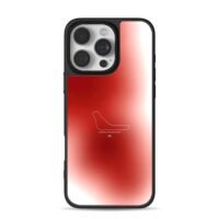 Monza F1 track 16 red gradient iPhone 16 Pro Max Black Case
