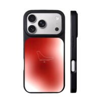 Monza F1 track 16 red gradient iPhone 17 Pro Max Black Case