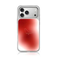 Monza F1 track 16 red gradient iPhone 17 Pro Max Electroplated Silver Case1