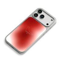 Monza F1 track 16 red gradient iPhone 17 Pro Max Electroplated Silver Case2