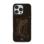 Monza Italy F1 race track map iPhone 16 Pro Max Black Case