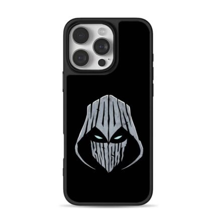 Moon Knight hooded glowing logo iPhone 16 Pro Max Black Case