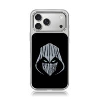 Moon Knight hooded glowing logo iPhone 17 Pro Max Electroplated Silver Case1