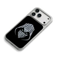 Moon Knight hooded glowing logo iPhone 17 Pro Max Electroplated Silver Case2