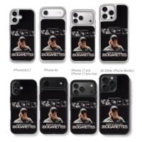 Morgan Wallen 20 Cigarettes poster Chris Brown Phone Case Black Electroplated Silver For Iphone 11 To 17
