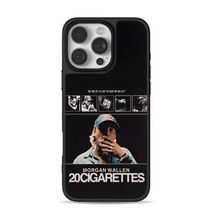 Morgan Wallen 20 Cigarettes poster iPhone 16 Pro Max Black Case