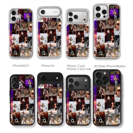 Morgan Wallen concert casual photos Chris Brown Phone Case Black Electroplated Silver For Iphone 11 To 17