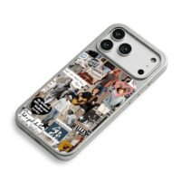 Morgan Wallen country music collage iPhone 17 Pro Max Electroplated Silver Case2
