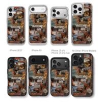 Morgan Wallen cowboy country collage Chris Brown Phone Case Black Electroplated Silver For Iphone 11 To 17