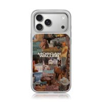 Morgan Wallen cowboy country collage iPhone 17 Pro Max Electroplated Silver Case1