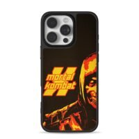 Mortal Kombat II Scorpion retro art iPhone 16 Pro Max Black Case