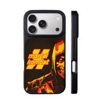 Mortal Kombat II Scorpion retro art iPhone 17 Pro Max Black Case