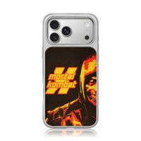 Mortal Kombat II Scorpion retro art iPhone 17 Pro Max Electroplated Silver Case1