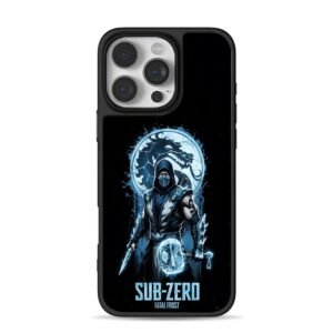 Mortal Kombat Sub Zero ice dragon iPhone 16 Pro Max Black Case