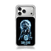 Mortal Kombat Sub Zero ice dragon iPhone 17 Pro Max Electroplated Silver Case1