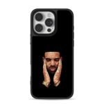 Mosaic art Drake hands on face iPhone 16 Pro Max Black Case
