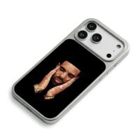 Mosaic art Drake hands on face iPhone 17 Pro Max Electroplated Silver Case2