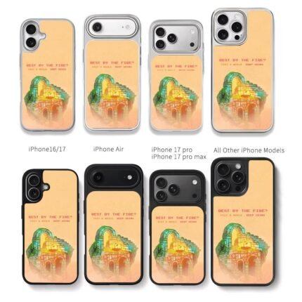 Mossy stone ruin campfire quote art Chris Brown Phone Case Black Electroplated Silver For Iphone 11 To 17