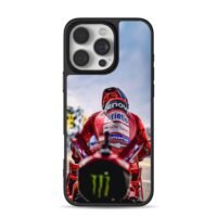 MotoGP Ducati Lenovo racer Monster iPhone 16 Pro Max Black Case