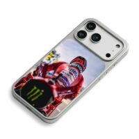 MotoGP Ducati Lenovo racer Monster iPhone 17 Pro Max Electroplated Silver Case2