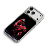 MotoGP Ducati Lenovo red racer iPhone 17 Pro Max Electroplated Silver Case2