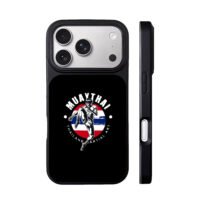 Muay Thai boxer Thai flag martial art iPhone 17 Pro Max Black Case