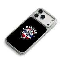 Muay Thai boxer Thai flag martial art iPhone 17 Pro Max Electroplated Silver Case2