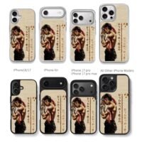 Muay Thai boxer wai kru Thai script Chris Brown Phone Case Black Electroplated Silver For Iphone 11 To 17