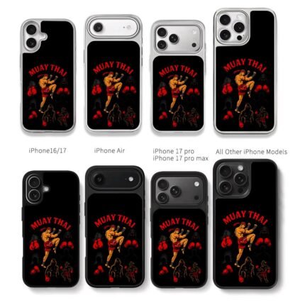 Muay Thai boxers boxing gloves art Chris Brown Phone Case Black Electroplated Silver For Iphone 11 To 17