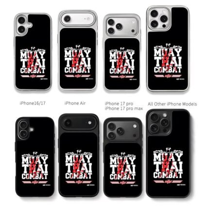 Muay Thai combat red bull fighting Chris Brown Phone Case Black Electroplated Silver For Iphone 11 To 17