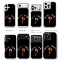 Muay Thai fighter kick graphic Chris Brown Phone Case Black Electroplated Silver For Iphone 11 To 17