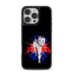 Muay Thai fighter sak yant flag art iPhone 16 Pro Max Black Case