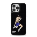Muay Thai fighter wrapped hands feather iPhone 16 Pro Max Black Case