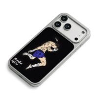 Muay Thai fighter wrapped hands feather iPhone 17 Pro Max Electroplated Silver Case2