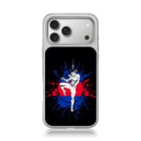 Muay Thai flag splash fighter iPhone 17 Pro Max Electroplated Silver Case1
