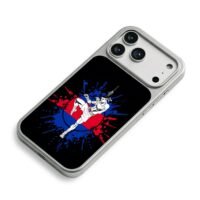 Muay Thai flag splash fighter iPhone 17 Pro Max Electroplated Silver Case2